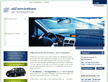 Tablet Screenshot of akf-servicelease.de